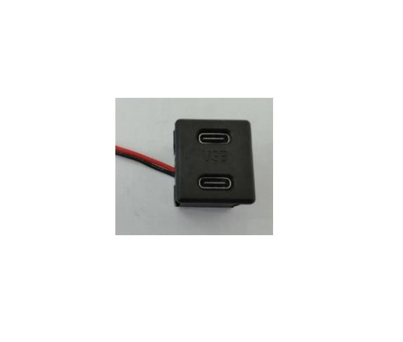 USB C+C 双口平口充电模块