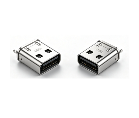 USB C+C 弧形双口充电模块