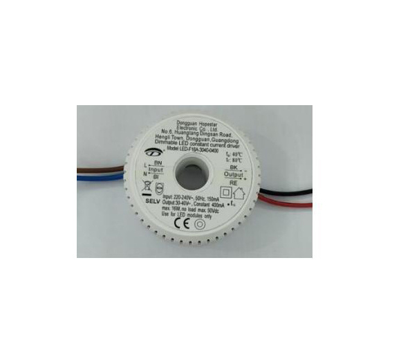 欧规 16W 圆形可调光恒流LED驱动器（30-40V 150-400mA CE）